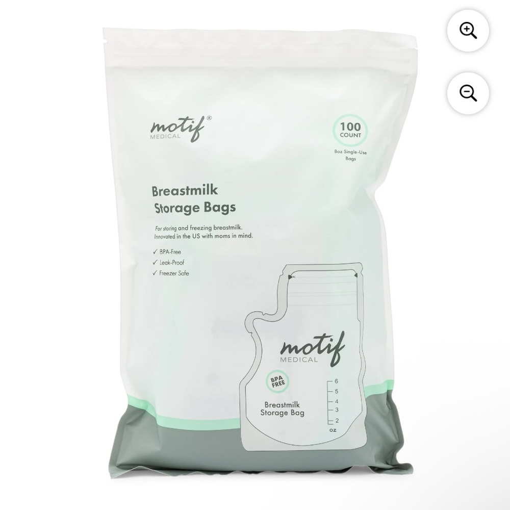 NWT Motif Medical Breastmilk Storage Bags -100 ct